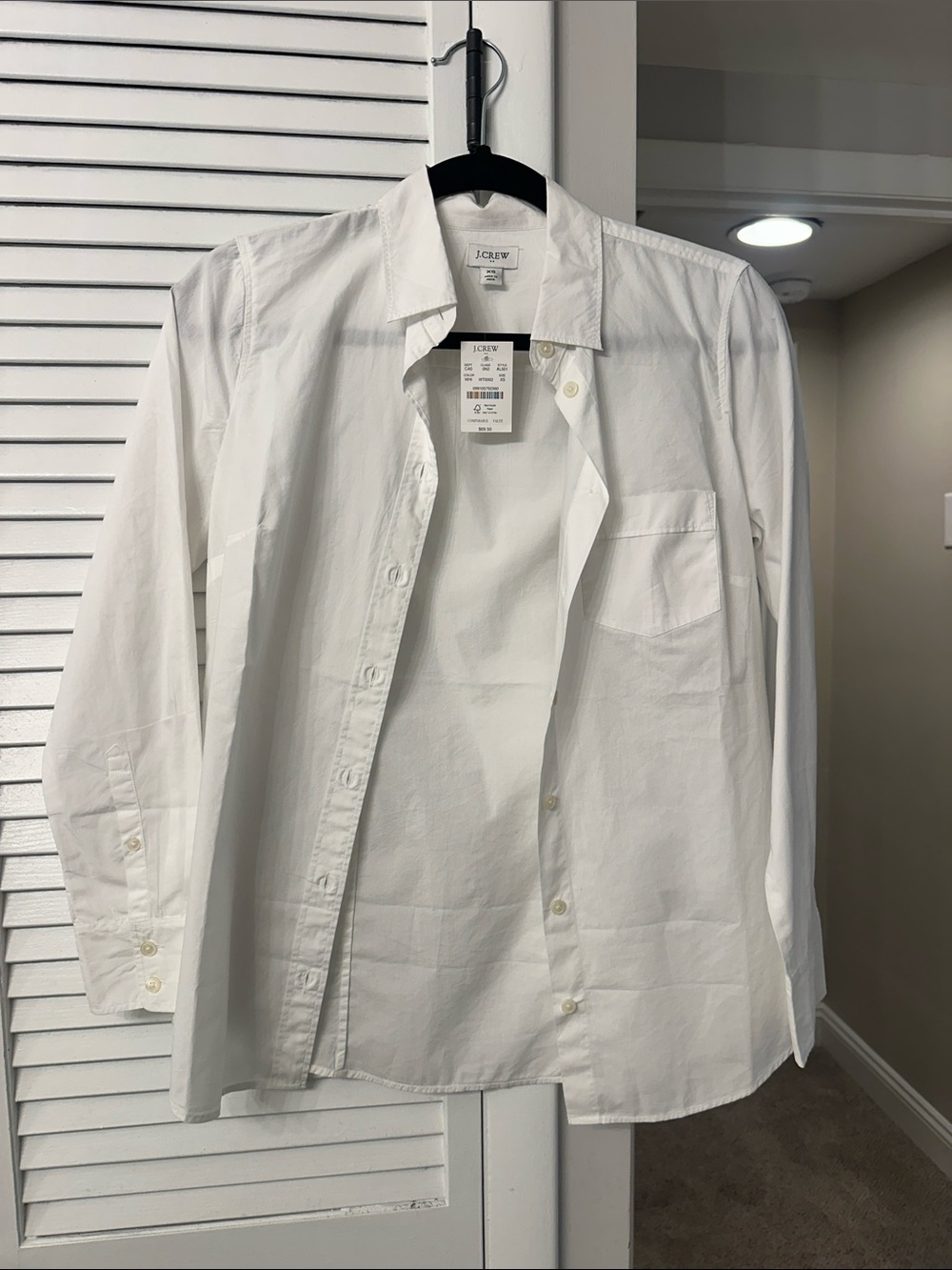J. Crew Womens Classic White Button-Down Shirt